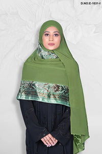 Elegant Modesty Veil with Jacquard Pattern Dupatta - غاجي والا إكسبورت Gajiwala Export