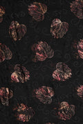 Ethereal Black Brasso with Burnt Black Foil Leaves - غاجي والا إكسبورت Gajiwala Export