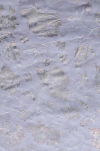 Ethereal Lavender Brasso fabric with Sparkling Floral Foil - غاجي والا إكسبورت Gajiwala Export