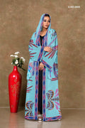 Exotic Bird Print Flowing Shrug For Women's - غاجي والا إكسبورت Gajiwala Export