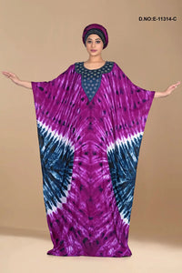 Kaftan For Women Rayon Hand Printed Long Kaftan