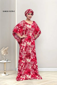 Farasha Gown with All - Over Abstract Starburst - غاجي والا إكسبورت Gajiwala Export