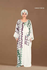 Farasha Gown with Bright Print and Patchwork - غاجي والا إكسبورت Gajiwala Export