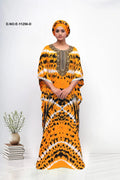 Farasha Gown with Centralized Tie - Dye Motif - غاجي والا إكسبورت Gajiwala Export
