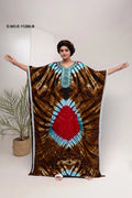 Farasha Gown with Centralized Tie - Dye Motif - غاجي والا إكسبورت Gajiwala Export