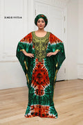 Farasha Gown with Tie - Dye and Embroidery - غاجي والا إكسبورت Gajiwala Export