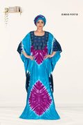 Farasha Gown with Yoke and Bright Stripe Art - غاجي والا إكسبورت Gajiwala Export