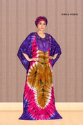 Farasha Kaftan Gown with Azure and Diamond Art - غاجي والا إكسبورت Gajiwala Export