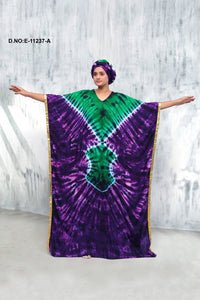 Farasha Kaftan Gown with Graphic Print For Women - غاجي والا إكسبورت Gajiwala Export