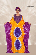 Farasha Kaftan Gown with Silver - Beaded Yoke - غاجي والا إكسبورت Gajiwala Export