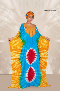 Farasha Kaftan Gown with Silver - Beaded Yoke - غاجي والا إكسبورت Gajiwala Export