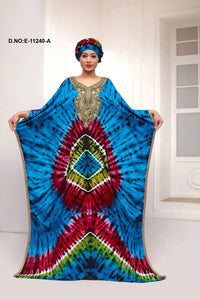 Farasha Kaftan with Gold Embroidery Yoke - غاجي والا إكسبورت Gajiwala Export