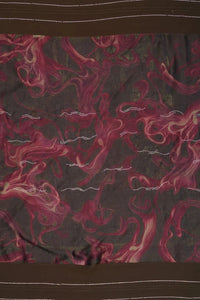 Fiery Inferno Abstract Wine Print Stole For Women - غاجي والا إكسبورت Gajiwala Export