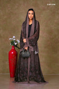 Floral Print Chiffon Shrug with Geometric Border - غاجي والا إكسبورت Gajiwala Export