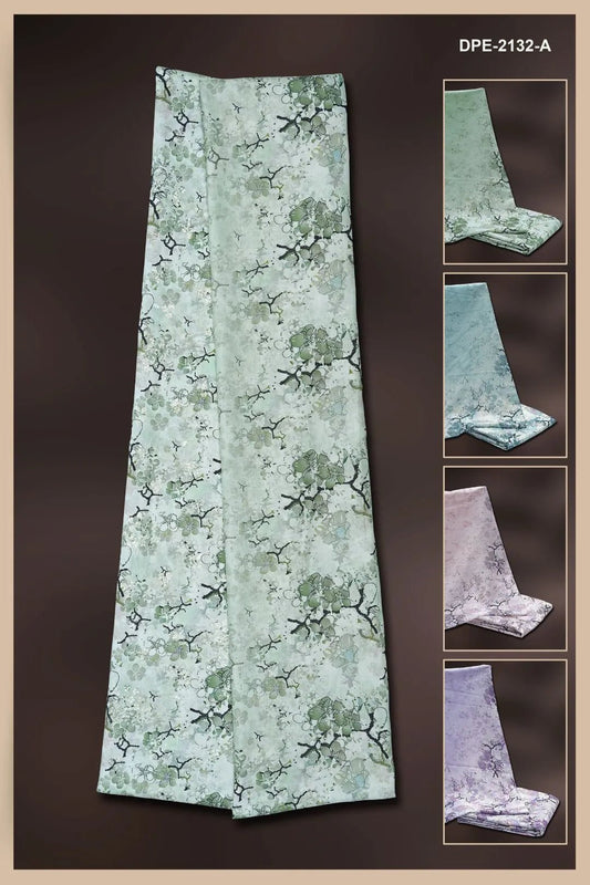 Floral Print Dress Material with Texture Fabric - غاجي والا إكسبورت Gajiwala Export