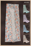 Floral Print Dress Material with Texture Fabric - غاجي والا إكسبورت Gajiwala Export