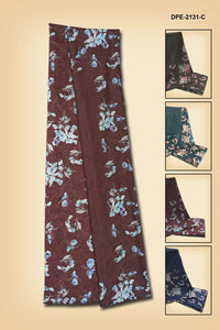 Floral Print Dress Material with Tonal Panel - غاجي والا إكسبورت Gajiwala Export