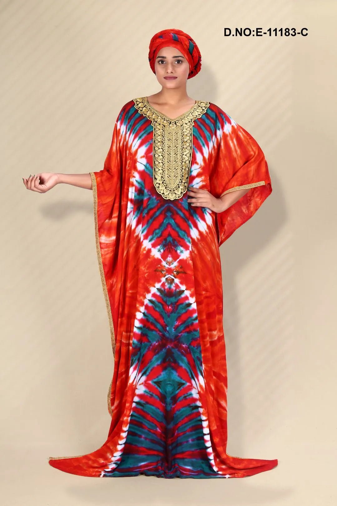 Fluid Farasha with Shimmering Yoke Detail - غاجي والا إكسبورت Gajiwala Export