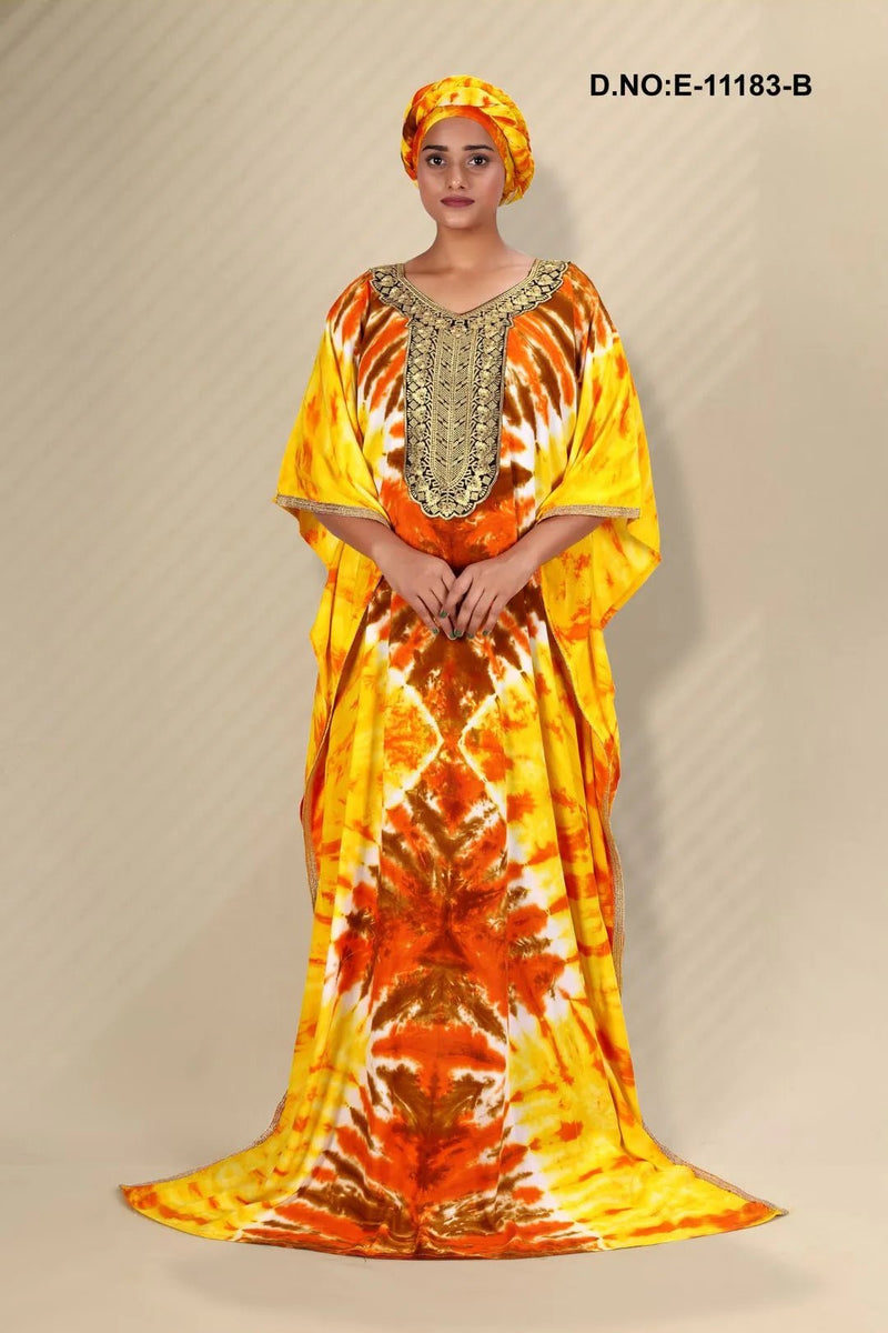 Fluid Farasha with Shimmering Yoke Detail - غاجي والا إكسبورت Gajiwala Export