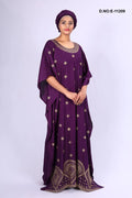 Fluid Gown with Scattered Gold Starbursts - غاجي والا إكسبورت Gajiwala Export