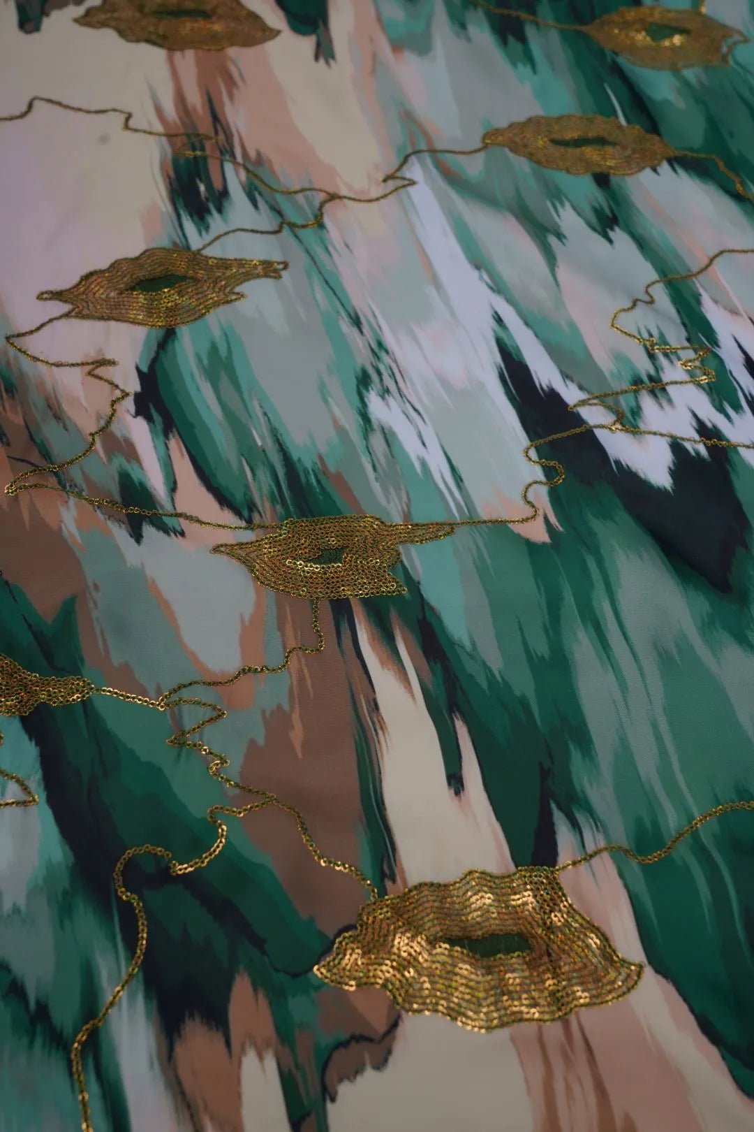 Premium Viscose Blend Silk Fabric with Digital Print - غاجي والا إكسبورت Gajiwala Export