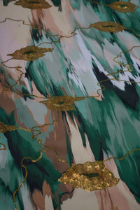 Premium Viscose Blend Silk Fabric with Digital Print - غاجي والا إكسبورت Gajiwala Export