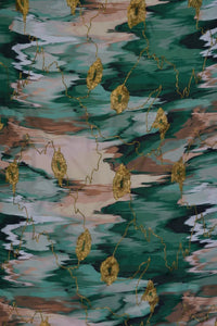 Premium Viscose Blend Silk Fabric with Digital Print - غاجي والا إكسبورت Gajiwala Export