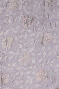 Frosty Metallic Floral Brasso Fabric - غاجي والا إكسبورت Gajiwala Export