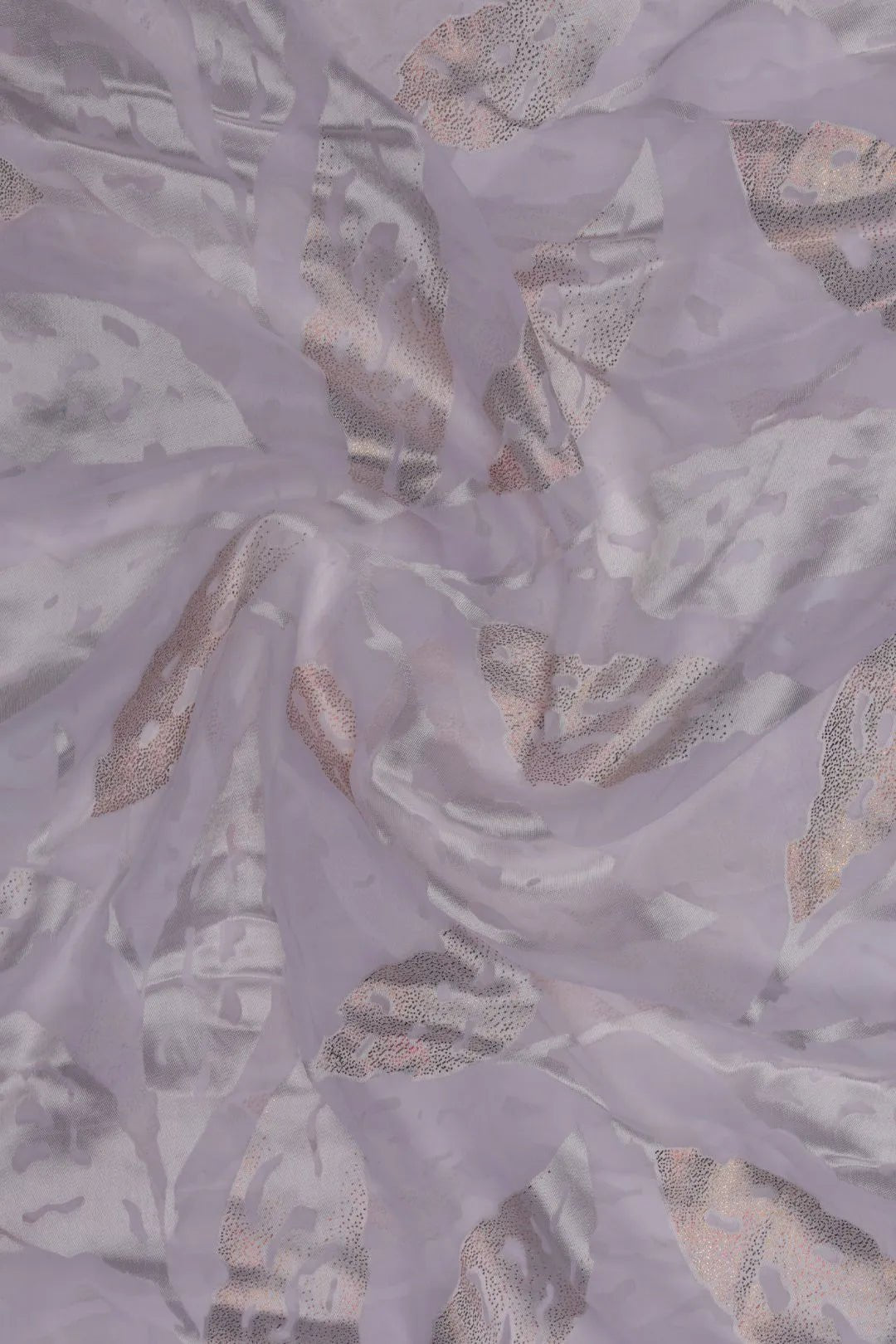 Frosty Metallic Foliage Brasso Fabric - غاجي والا إكسبورت Gajiwala Export