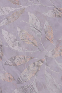 Frosty Metallic Foliage Brasso Fabric - غاجي والا إكسبورت Gajiwala Export