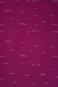 Fuchsia Bloom Micro - Dashed Wine Designer Stole - غاجي والا إكسبورت Gajiwala Export