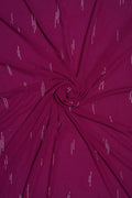 Fuchsia Bloom Micro - Dashed Wine Designer Stole - غاجي والا إكسبورت Gajiwala Export