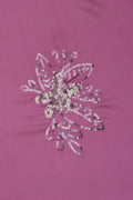 Fuchsia Floral fabric Spengal Sequin Embroidered Fabric - غاجي والا إكسبورت Gajiwala Export