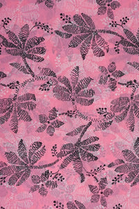 Fuchsia Line - Arts Tropical Print Chiffon - غاجي والا إكسبورت Gajiwala Export