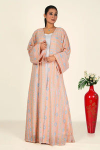 Georgette Shrug in Blush Chikankari Embroidery - غاجي والا إكسبورت Gajiwala Export