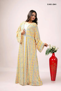Georgette Shrug in Chikankari Stripe Embroidery - غاجي والا إكسبورت Gajiwala Export