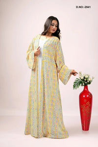 Georgette Shrug in Chikankari Stripe Embroidery - غاجي والا إكسبورت Gajiwala Export
