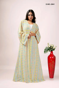 Georgette Shrug in Chikankari Stripe Embroidery - غاجي والا إكسبورت Gajiwala Export