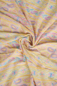 Georgette Shrug in Striped Chikankari Work - غاجي والا إكسبورت Gajiwala Export