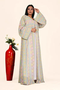 Georgette Shrug with Pastel Chikankari Motifs - غاجي والا إكسبورت Gajiwala Export