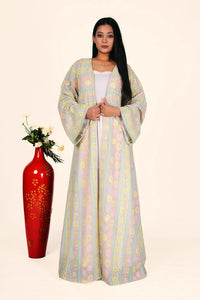 Georgette Shrug with Pastel Chikankari Motifs - غاجي والا إكسبورت Gajiwala Export