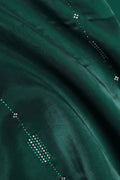 Green Sheer Fabric with Vertical Embroidery - غاجي والا إكسبورت Gajiwala Export