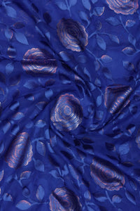 High - Contrast Metallic Floral Brasso Fabric - غاجي والا إكسبورت Gajiwala Export
