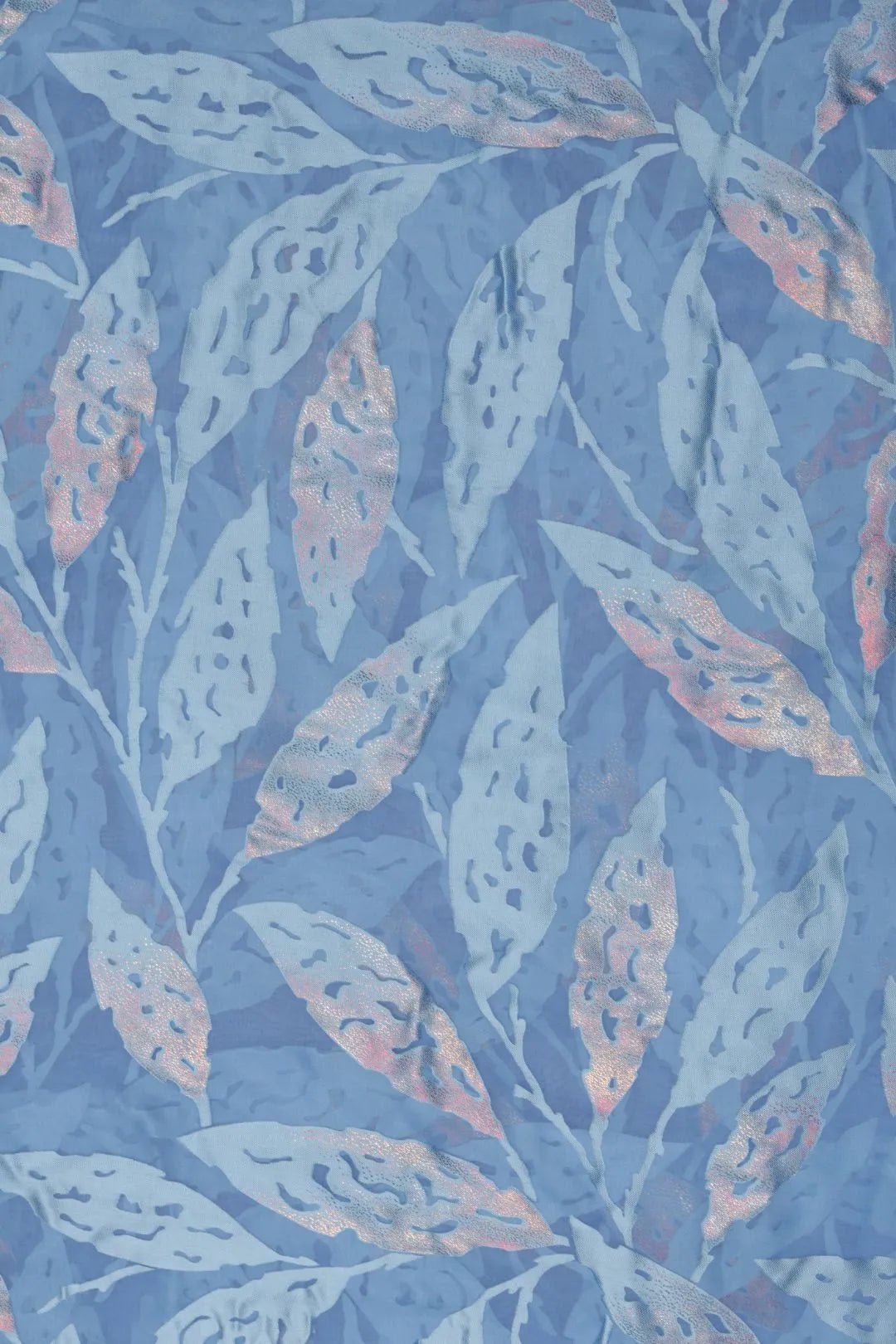 High - Contrast Metallic Foliage Brasso Fabric - غاجي والا إكسبورت Gajiwala Export