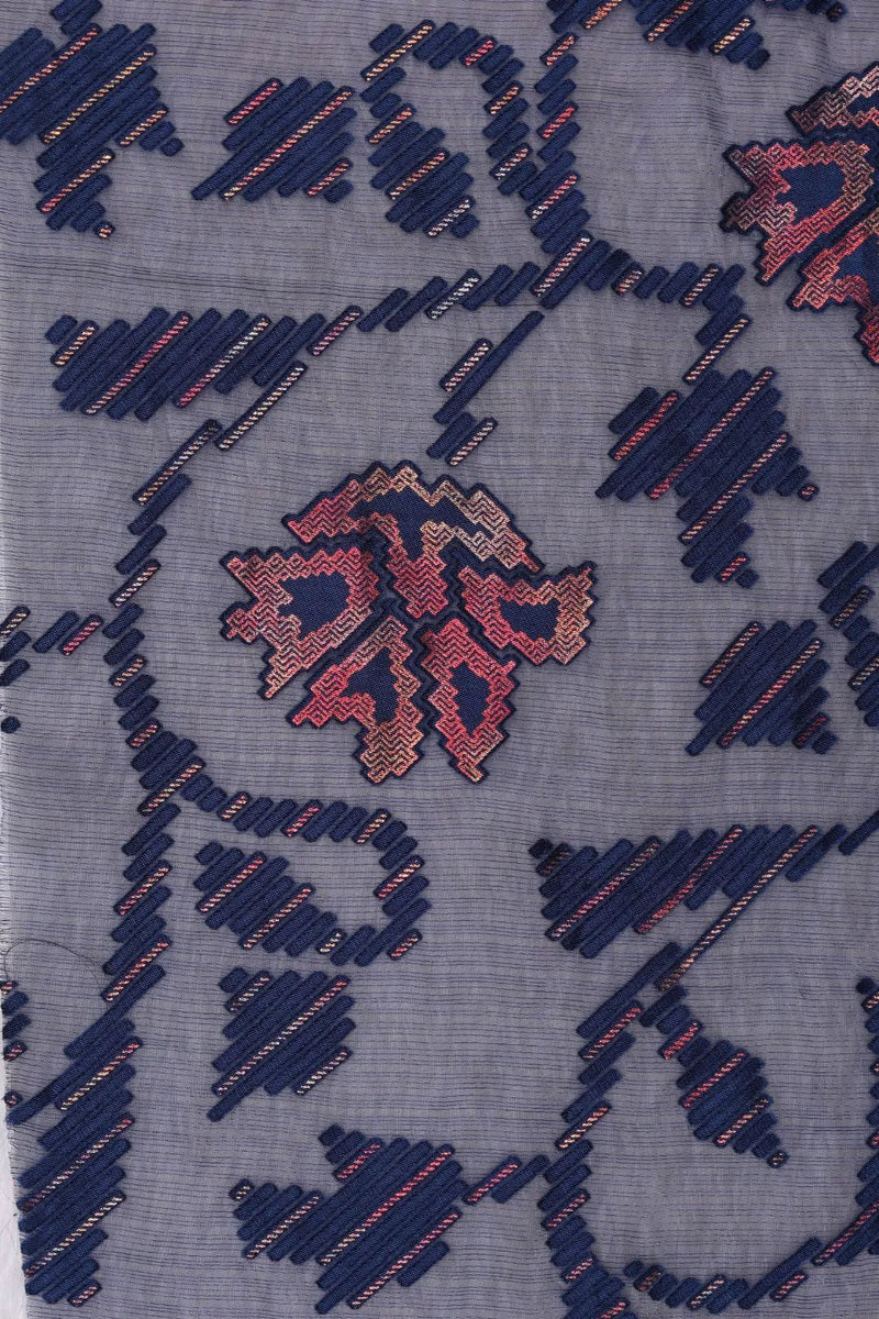 Jacquard fabric Tribal Stitch Mesh with Diamond Border - غاجي والا إكسبورت Gajiwala Export