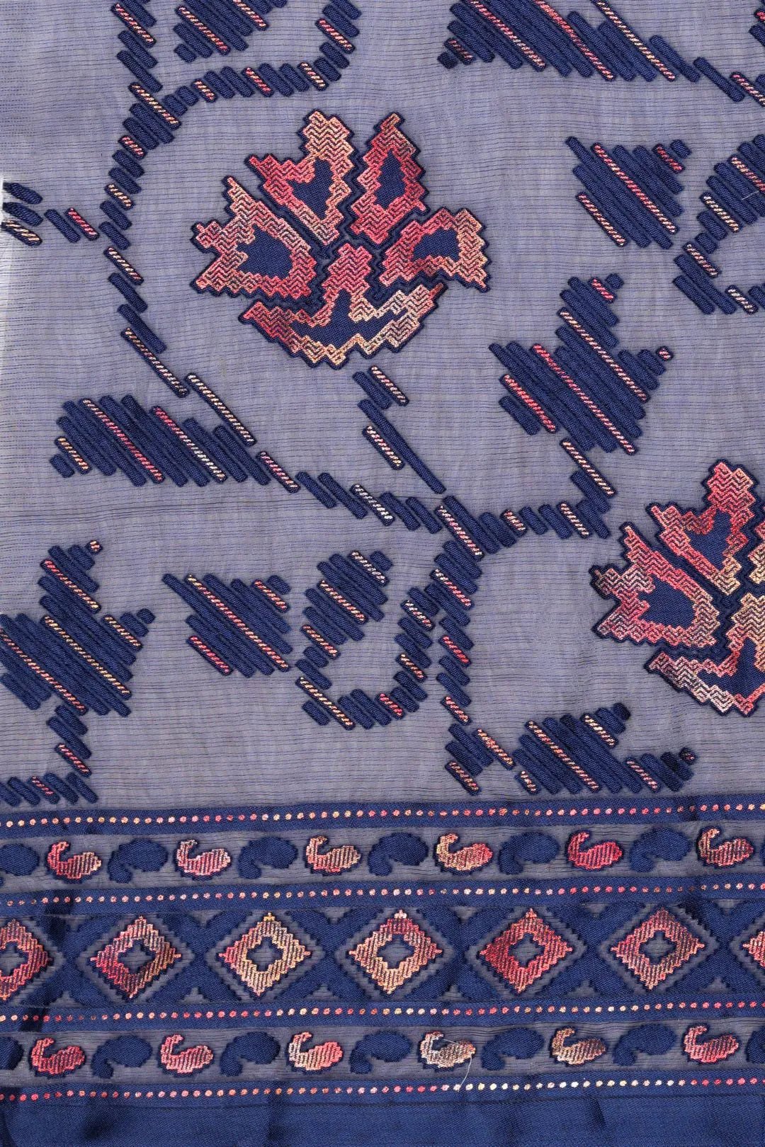 Jacquard fabric Tribal Stitch Mesh with Diamond Border - غاجي والا إكسبورت Gajiwala Export