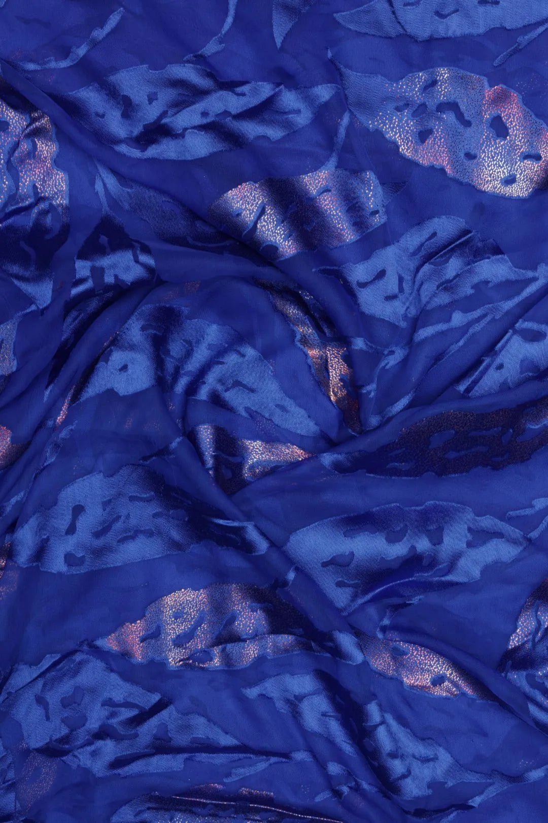 Jewel - Toned Metallic Foliage Brasso Fabric - غاجي والا إكسبورت Gajiwala Export