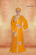 Kaftan Dress with Embroidered Motifs For Women - غاجي والا إكسبورت Gajiwala Export