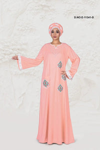 Kaftan Dress with Embroidered Pocket Patches - غاجي والا إكسبورت Gajiwala Export