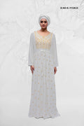 Pink Embroidered Kaftan for Women | Elegant Festive Maxi Dress- غاجي والا إكسبورت Gajiwala Export